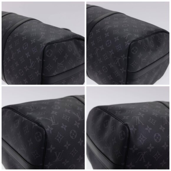 LOUIS VUITTON Eclipse Keepall Bandouliere 45 Boston Bag M43278 LV Auth 40033S - Picture 15 of 15